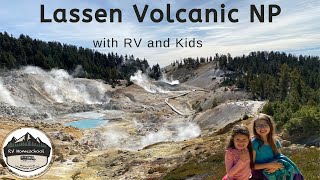 Lassen Volcanic National Park  with RV and Kids  RV Homeschool [upl. by Nivaj]