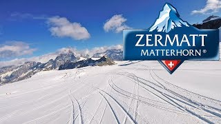 Summer skiing Zermatt  full ride from 3800m to 2900m 7km  July 2018 [upl. by Vivianna328]