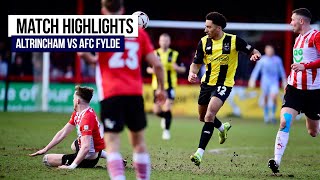 HIGHLIGHTS Altrincham 12 AFC Fylde [upl. by Dombrowski]