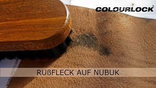 FLECKEN AUF LEDER  NUBUK Anleitung  COLOURLOCK [upl. by Leffert704]