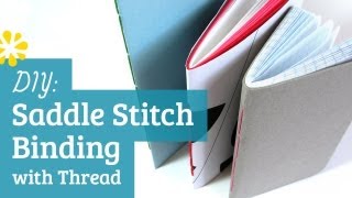 DIY Saddle Stitch Bookbinding Tutorial  Sea Lemon [upl. by Ecinahs]