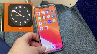 How to Show Analog Clock on iPhone and Edit it [upl. by Palestine]