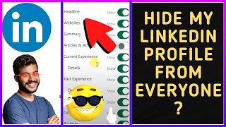 How to Hide Linkedin Profile From Everyone [upl. by Novyaj668]