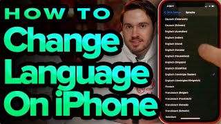 How To Change The Language On Your iPhone [upl. by Begga]