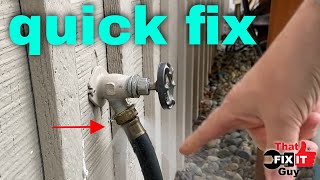 QUICK and EASY Fix for a Leaking Garden Hose Connection [upl. by Atlas881]