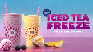 NEW BaskinRobbins Iced Tea Freeze [upl. by Esorrebma973]