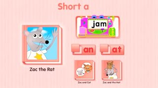 Starfall Learn to Read Part I Short Vowel “a”  Zac the Rat [upl. by Messere443]