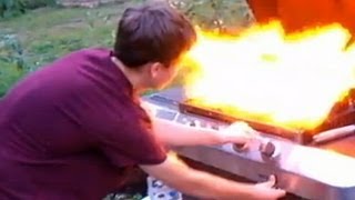 Danger in the Backyard Propane Grill Explosion [upl. by Odlanyer]