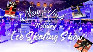 Fantastic Worldclass Ice Skating Show at NYC Bryant Park Christmas Tree Lighting [upl. by Elatia]