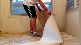 HOW TO INSTALL VINYL FLOORING SIMPLE STEPS TO FOLLOW [upl. by Aloysia]