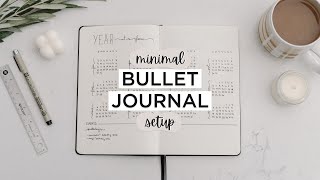 2022 Minimalist BULLET JOURNAL Setup  For Productivity  Organization [upl. by Avigdor]