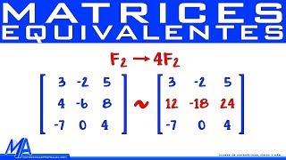 Matrices equivalentes [upl. by Yuma]