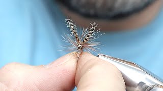 March Brown  Tying Tutorial  Tying Catskill Style Dry Flies [upl. by Ellehcsar851]