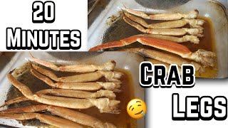 HOME COOKED FROZEN SNOW CRAB LEGS [upl. by Brittany]