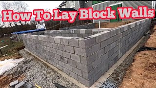 How To Lay Block Walls [upl. by Zarihs216]