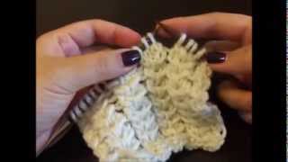 How To Knit C2F C2B Without A Cable Needle [upl. by Tolland606]