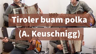 Tiroler buam polka Zillertaler Schürzenjager  sheet music [upl. by Lledrev]