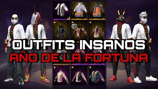 COMBINACIONES DE ROPA AÑO DE LA FORTUNA  OUTFITS INSANOS FREE FIRE [upl. by Ajax]