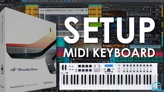 Studio One  Setup MIDI Keyboard Use Keys Faders Knobs Buttons and Transport [upl. by Mattah765]