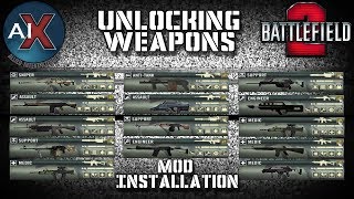 Battlefield 2 AIX 20  Weapon Unlock Mod Installation 2019 [upl. by Georgena]