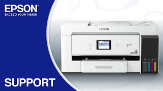 Epson EcoTank ET15000  Wireless Setup Using the Control Panel [upl. by Valerian890]