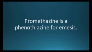 How to pronounce promethazine Phenergan Memorizing Pharmacology Flashcard [upl. by Eikin]