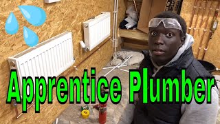 Apprentice Plumber Training How To Install Central Heating  Day Two [upl. by Annoek]