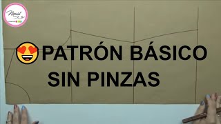 26 PATRÓN BASE DE DAMA FÁCIL  SIN PINZA PARA TODAS LAS TALLAS [upl. by Nilorac]