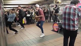 the coolest saxophone subway band ever [upl. by Barboza]