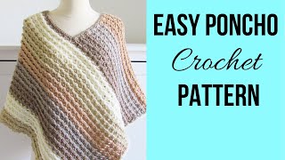 Crochet Poncho Pattern for Women [upl. by Maryly779]