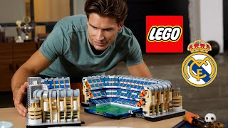 LEGO Real Madrid Santiago Bernabéu Stadium Builds Itself [upl. by Dlawso]