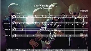 Star Wars Episode IV The Cantina Band  Clarinet Quartet [upl. by Noemys871]