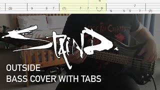 Staind  Outside Bass Cover with Tabs [upl. by Alyse]