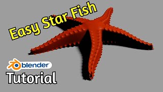 The Easy way to make a star fish blender tutorial [upl. by Ayalahs]