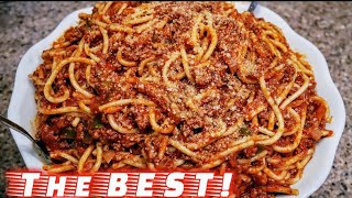 Classic Spaghetti and Meat Sauce  Meat Sauce Recipe  The simple way [upl. by Olrak]