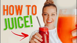 Juicing for Beginners  3 simple healthy juice recipes [upl. by Nnylirak22]