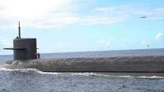 Drone Delivery aboard the Ohioclass BallisticMissile Submarine USS Henry M Jackson SSBN 730 [upl. by Laurie]