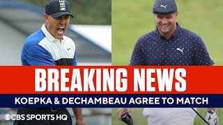 Brooks Koepka amp Bryson DeChambeau To Face Off in The Match 5  CBS Sports HQ [upl. by Nahshu284]