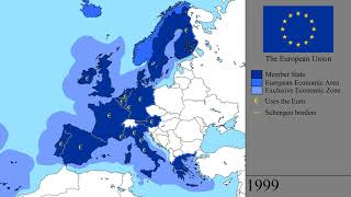 The History of the European Union Every Year [upl. by Ram335]