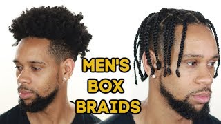 HOW TO MENS BOX BRAIDS on TYPE 4 NATURAL HAIR [upl. by Friedberg]