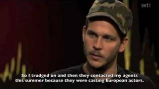 Gustaf Skarsgård on Skavlan subtitled [upl. by Orsola]