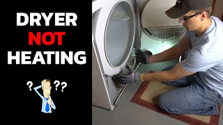 Dryer Not Heating and The Most Common Fix [upl. by Kerge769]