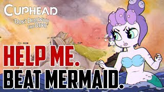 Cuphead  How to Beat Mermaid Medusa Boss Cala Maria [upl. by Nilyad]