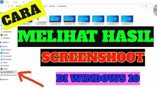 cara mengetahui hasil screenshoot di laptoppc windows 10 [upl. by Ecirual463]