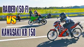 Kawasaki KR150 vs Raider 150Fi  Drag race [upl. by Jeannette]