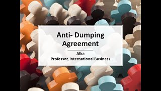 WTO Anti dumping agreement [upl. by Cohleen714]