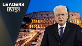 Exclusive interview with Italian President Sergio Mattarella [upl. by Ymorej447]