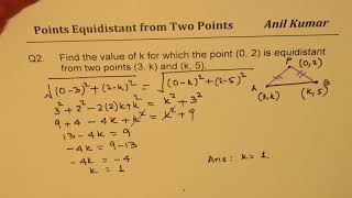 Equation of Line Equidistant from Two Points Coordinate Geometry Class 10 [upl. by Dareg666]