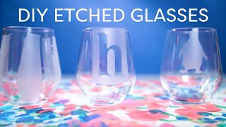 Glass Etching Tutorial for Beginners [upl. by Dodi881]