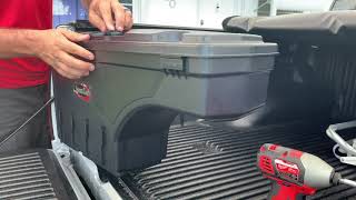 NISSAN FRONTIER MODS UnderCover Swing Case Storage Easy Install [upl. by Rist]